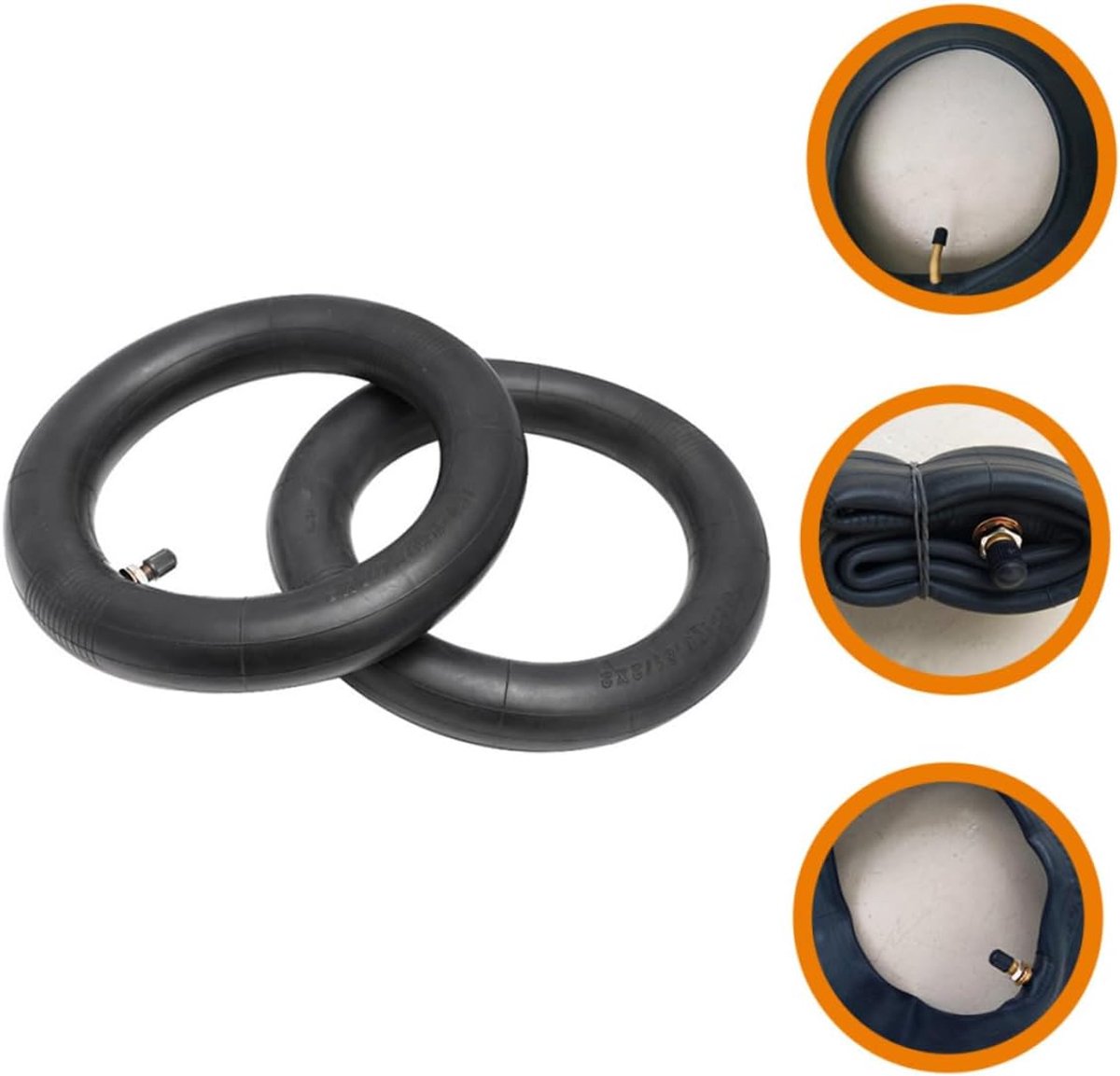 2 Stuks binnenband elektrische scooter bandenpomp Binnenband van elektrische scooter met luchtband voor vervanging scooter buis voor Black
