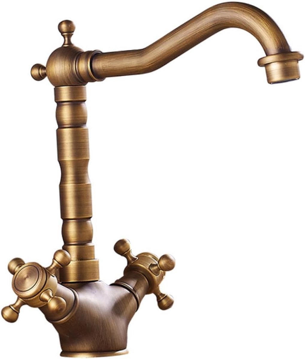 Keukenkraan met Dubbele Controle Praktische Wastafelkraan voor Warm Water Duurzaam Makkelijk Te Installeren Geschikt voor Thuis Kantoor