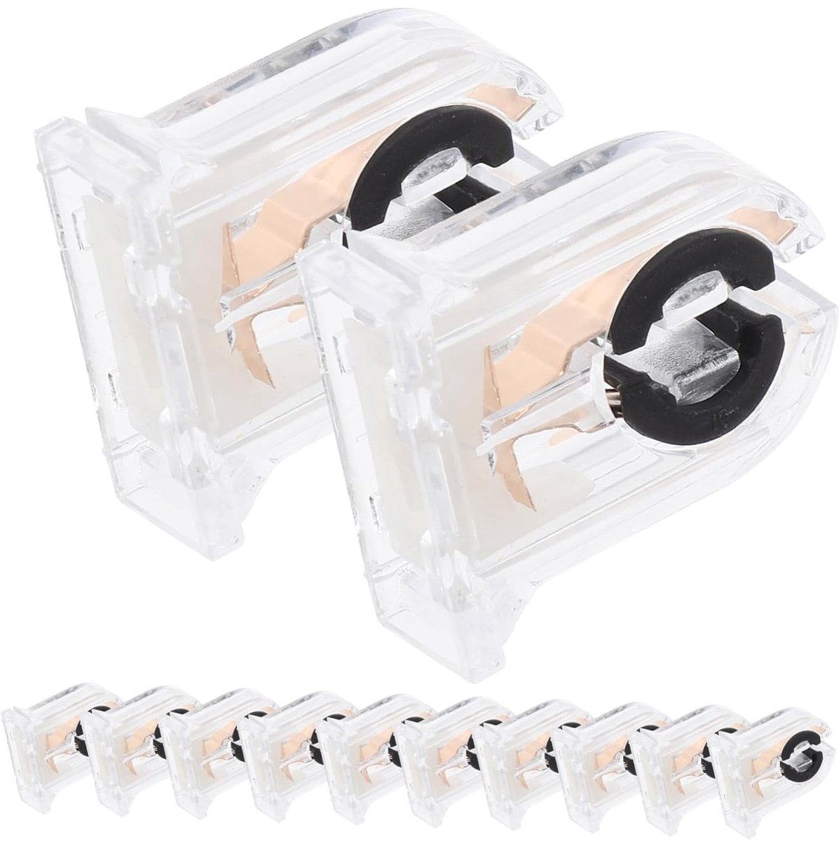 12 stuks Non Shunted Lampvoet voor Fluorescentielampen Compatibel met Duurzaam Betrouwbaar Licht Socket voor Thuis Kantoor