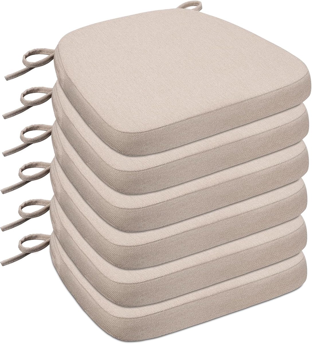 Stoelkussens voor eetkamerstoelen, D-vormige zitkussens, stoelkussens