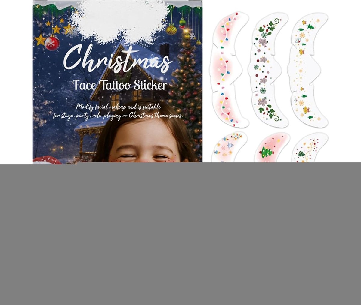 Pleisters Makeup 6 Stuks Kerst Gezicht Make-up Decoratie