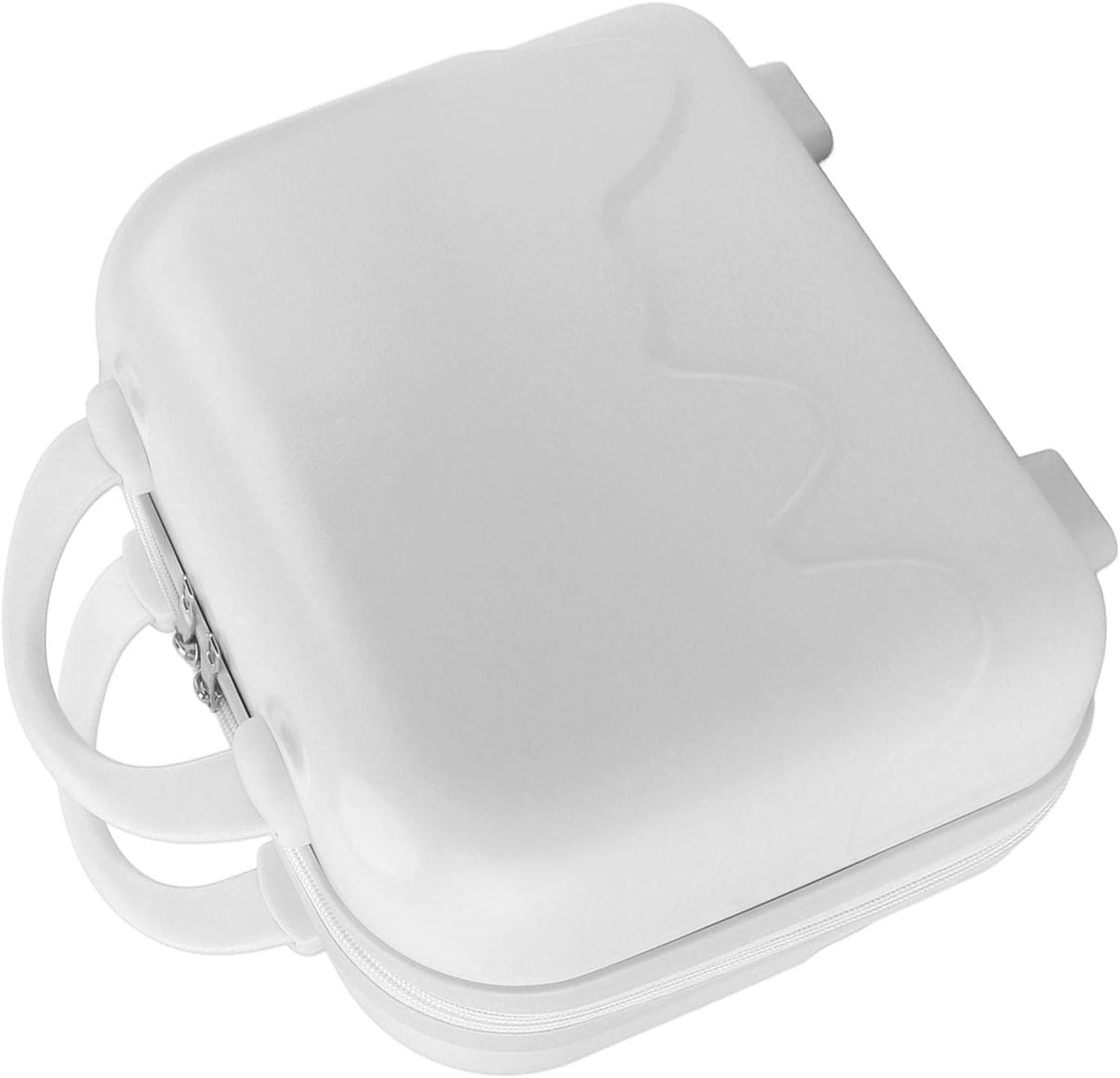 Aqxreight 14 Inch Compacte Draagkoffer voor Reizen met Harde Schaal en Slipvoeten, Lichtgewicht Handbagage in Blauw (creme wit)