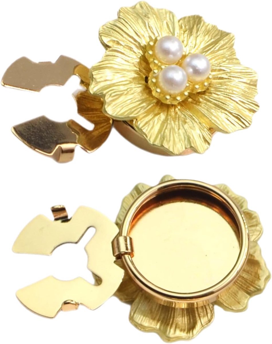 Knoopcovers Voor Damesblouses Parelbloemvormige Manchetknopen