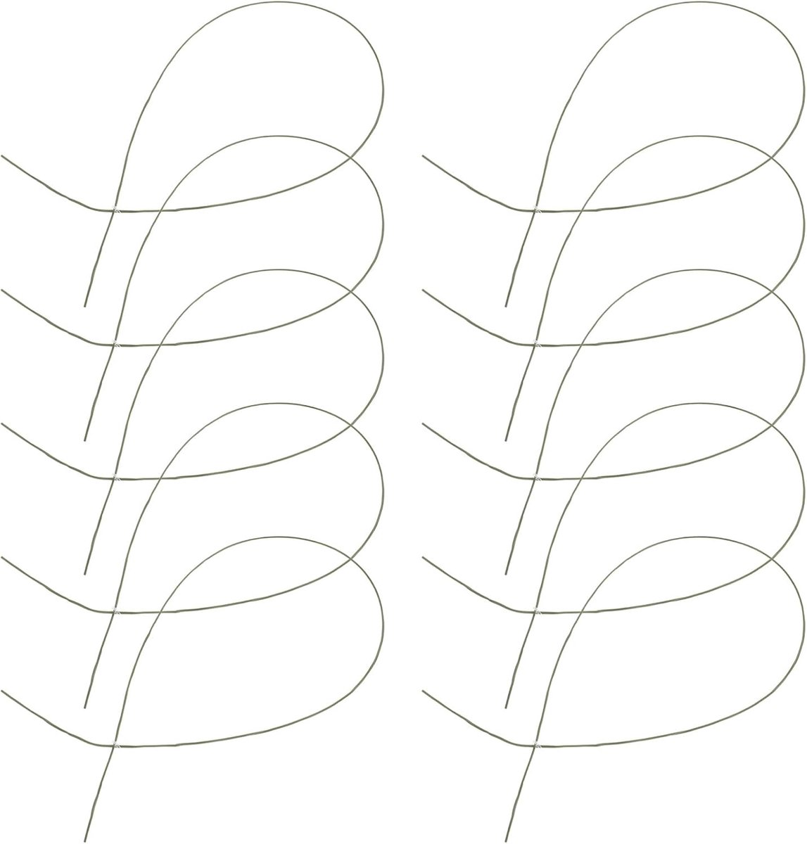 10 Stuks Nepgras Stelen Flexibel Draadframe Realistisch Groen voor DIY Bloemen Bruiloftdecoratie Modelbouwprojecten Natuurlijke Uitstraling Kunstgras