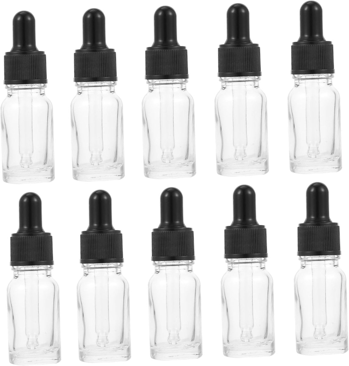 10 stuks Druppelfles van Hervulbare Essentiële met Afdichtende Sluiting Compact Duurzaam Geschikt voor Oliën voor Dagelijks Gebruik
