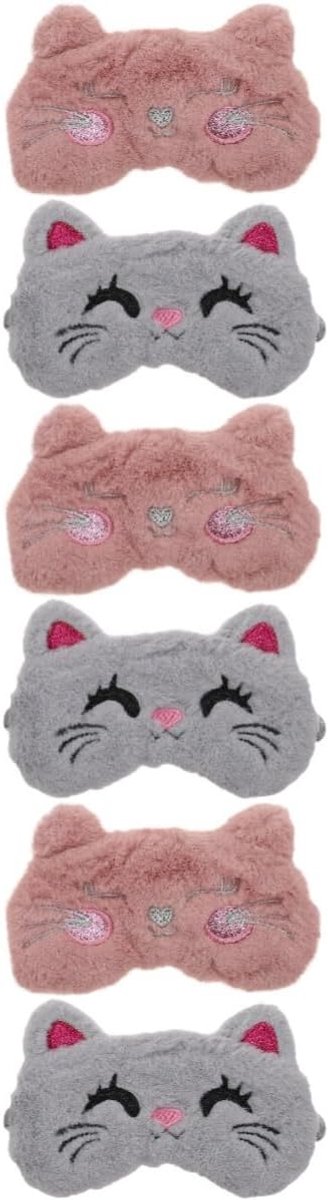 Maskers Slaapmaskers Pluche Slaapoogmaskers Voor Jongens En Meisjes Comfortabel Licht Blokkerend Oogmasker Voor Reizen Hotel 2 Stuks * 3