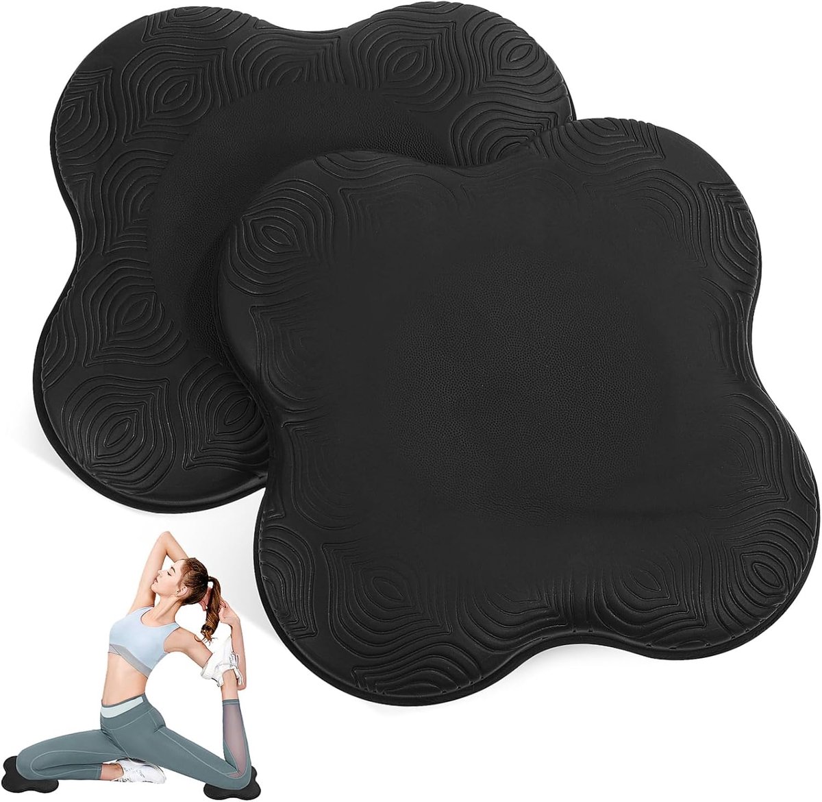 2stuks Yoga Kussen Antislip Knie Mat Voor Oefeningen Voor Ellebogen Polsen Handen Comfortabele Ondersteuning Voor Thuis Kantoor Sportactiviteiten