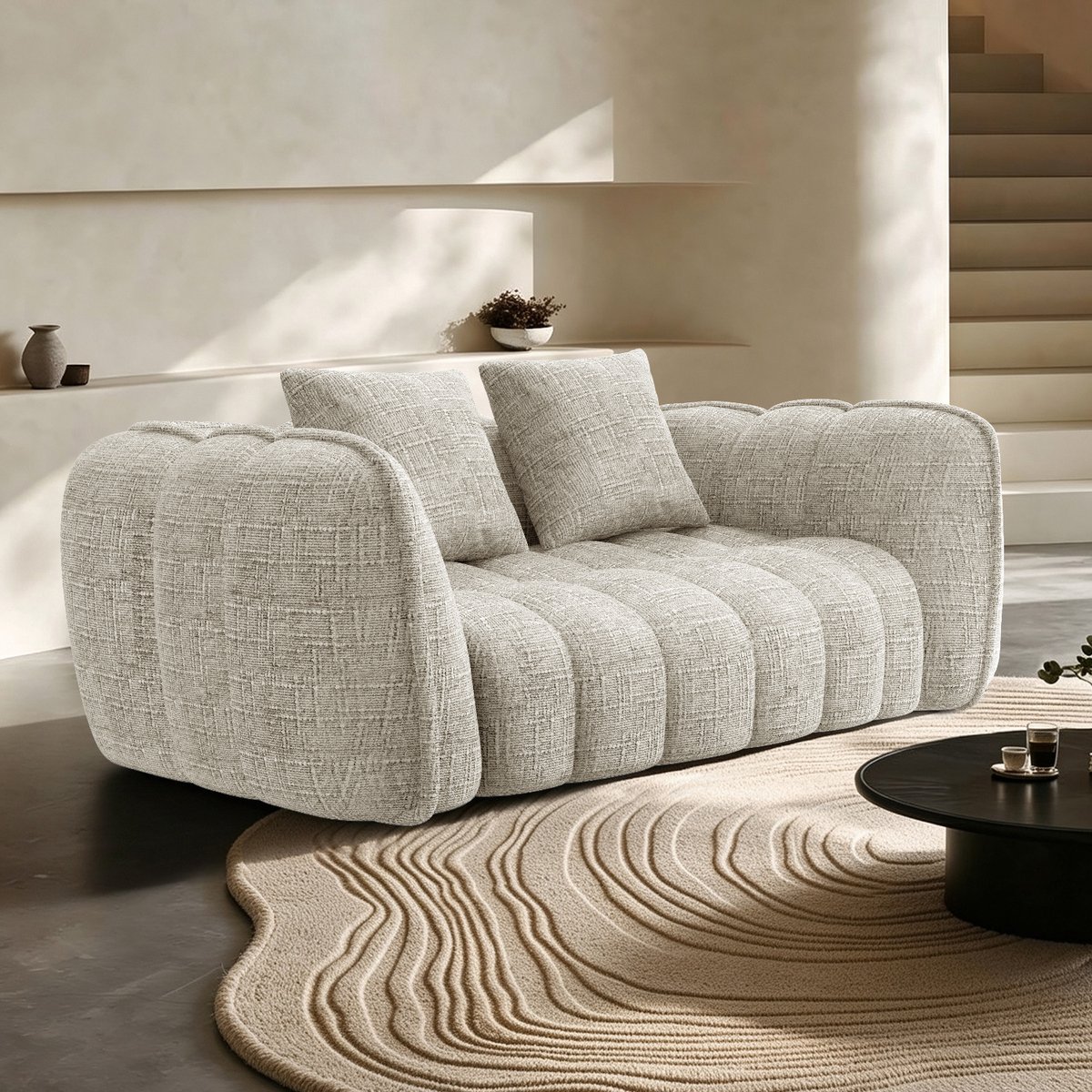 Lexzurn zitzak - Grote zitzak voor 2 personen - comfortabele lounge zitzak voor woonkamer - slaapkamer en gamingruimte - Wit