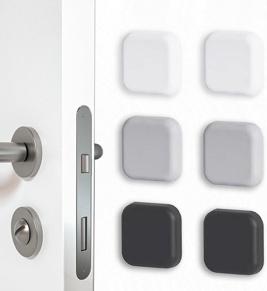 Zelfklevende deurstoppers 6 stuks - siliconen wandbescherming
