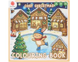 Cozy Christmas - Cozy Coloring Book - 48 Pagina's - Decotime - Batch 2 - Decotime Kleurboek Kerst - Kleurboek Voor Volwassenen - Cozy Kleurboek - Cozy Paris - Cozy Coloring - Cozy Europe - Little Corner - Cozy Friends - Herfst - Girl Moments