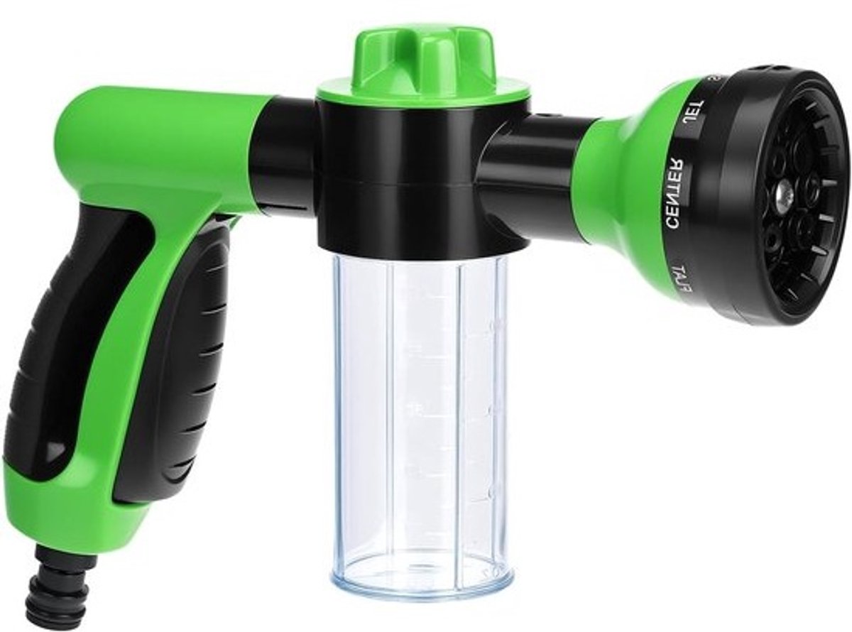 Allecta - Tuinslangsproeier met 8 patronen, hogedrukspuitmond voor auto's wassen, huisdieren afspoelen en planten bewateren