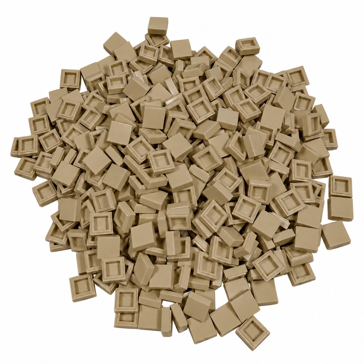 400 Bouwstenen 1x1 tile | Tan | Compatibel met Lego Classic | Keuze uit vele kleuren | SmallBricks