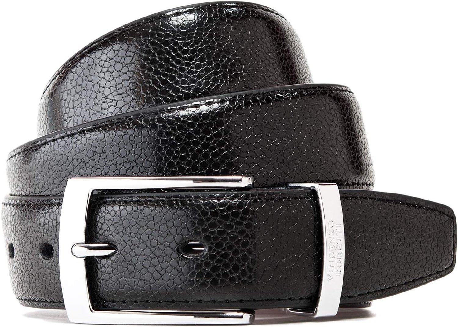 Herenriem 35 mm - glanzend leer - metalen logo - stijlvol accent voor elke outfit - ShopVlot