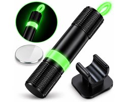 Handera® Veiligheidshamer - Noodhamer - Glow in the Dark - Sleutelhanger - Incl. Zelfklevende Houder en Testglas - Gordelsnijder - Veilig Onderweg - Life Safekey - Autoruit breker - Veiligheidshamer - Onderweg - Autoglas breker - Safety - Hammer