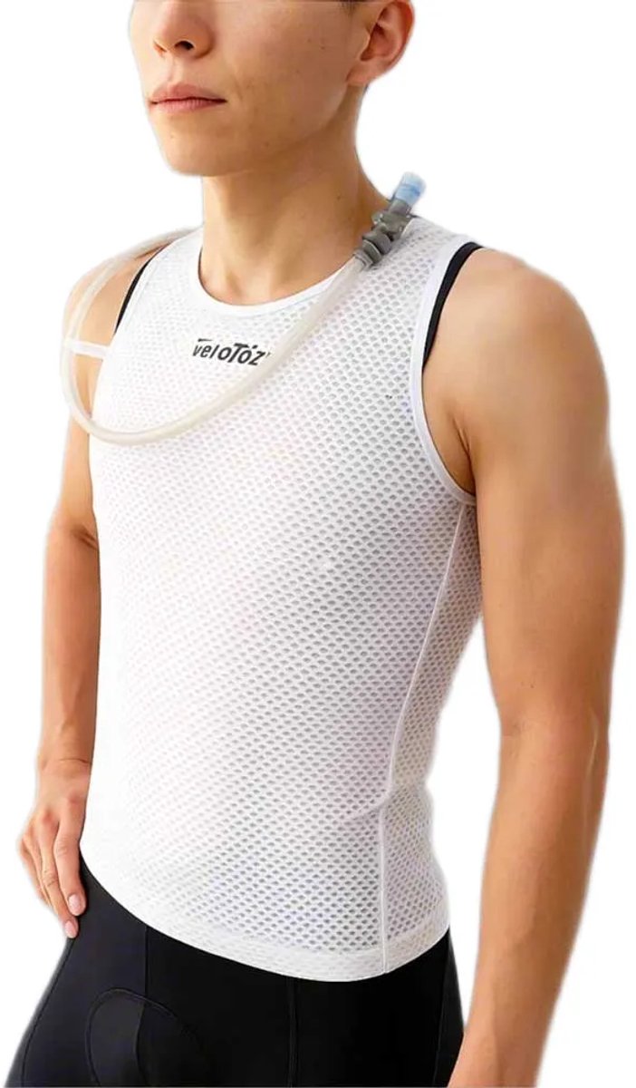 Velotoze Hydrovest + Hydrapack 2l Mouwloos Basislaag Wit S Man