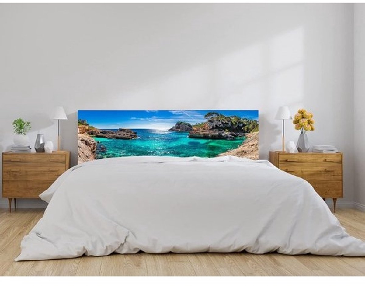 Hoofdbord voor bed - Decoratie voor het hoofdeinde - Voor het aankleden van de slaapkamer - Vochtwerend PVC-materiaal - 100 x 60 x 60 cm
