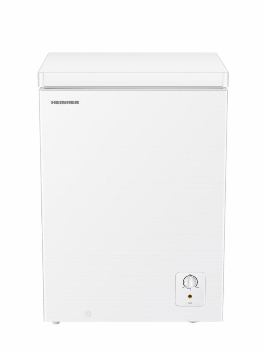 Heinner HCF-HS97E++ Vrieskist – 97 L – Energieklasse E – Geschikt tot -15°C Omgevingstemperatuur – Instelbare Thermostaat – Draadmand – Geïntegreerde Handgreep – Vriescapaciteit 4,4 kg/24u – Wit – 5 Jaar Garantie