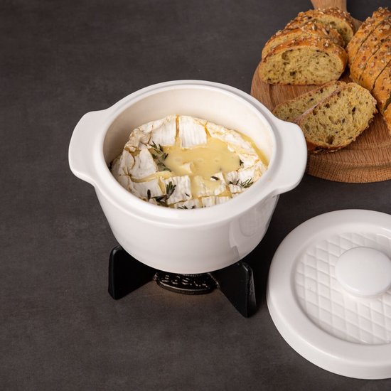 Boska Cheese Baker - Ovenschaal met onderstel - voor Camembert - Kaas fondue - Wit van Boska — afbeelding 5