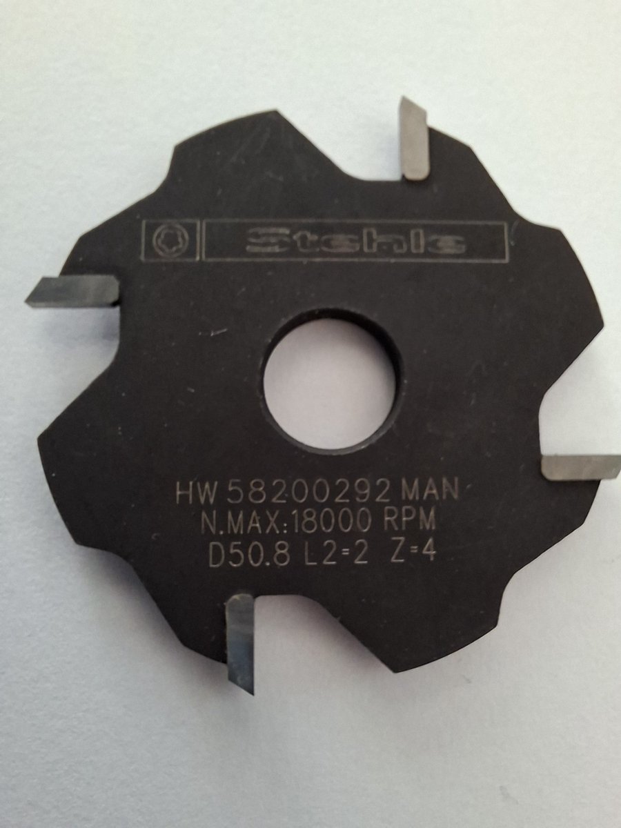Stehle Hardmetaal groefschijffrees 2mm breed M12 schroefdraadopname