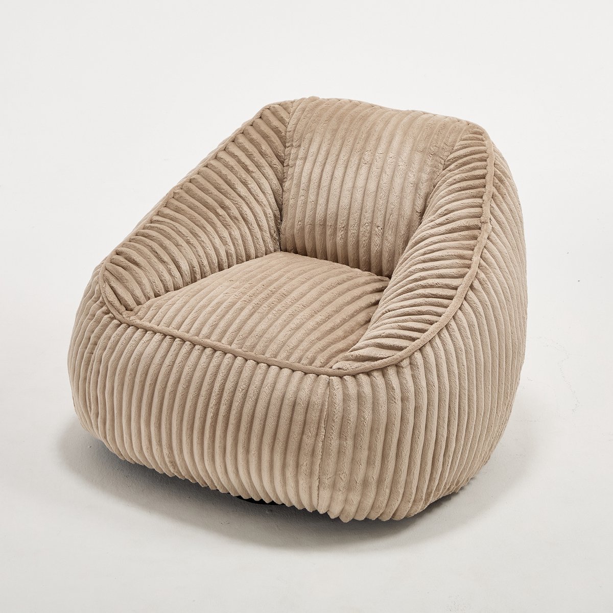 Ropilly Zitzak - Loungestoel - Memory Foam - Chenille - Woonkamer & Slaapkamer - Camel Bruin Camel + Bruin