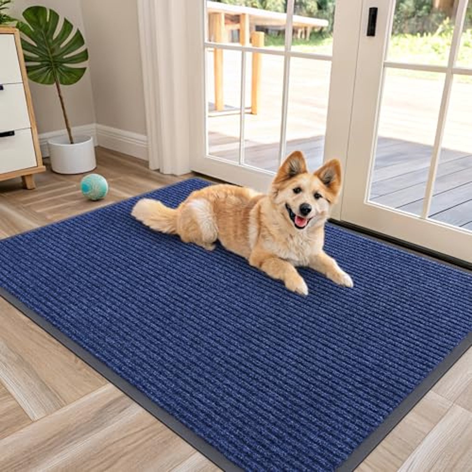 Homaxy Deurmat Binnen - Droogloopmat - Deurmat Antislip - Badkamermat - 81.5X119.5 cm - Koningsblauw