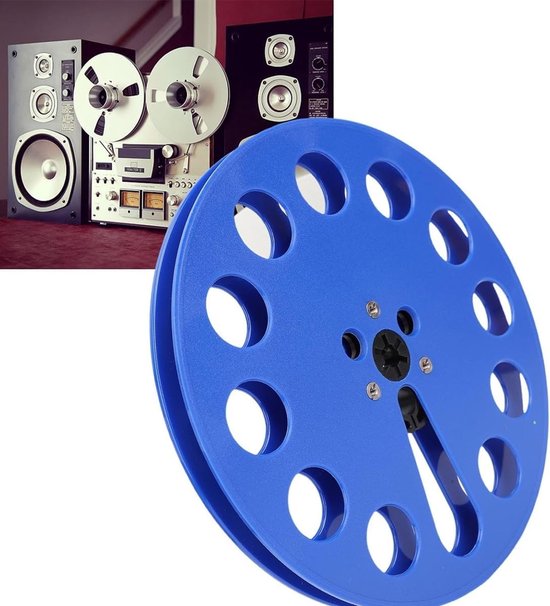 Lege opname spoel van 1/4 inch met 12 gaten, plastic film voor cassette spelers en opening machines — afbeelding 4