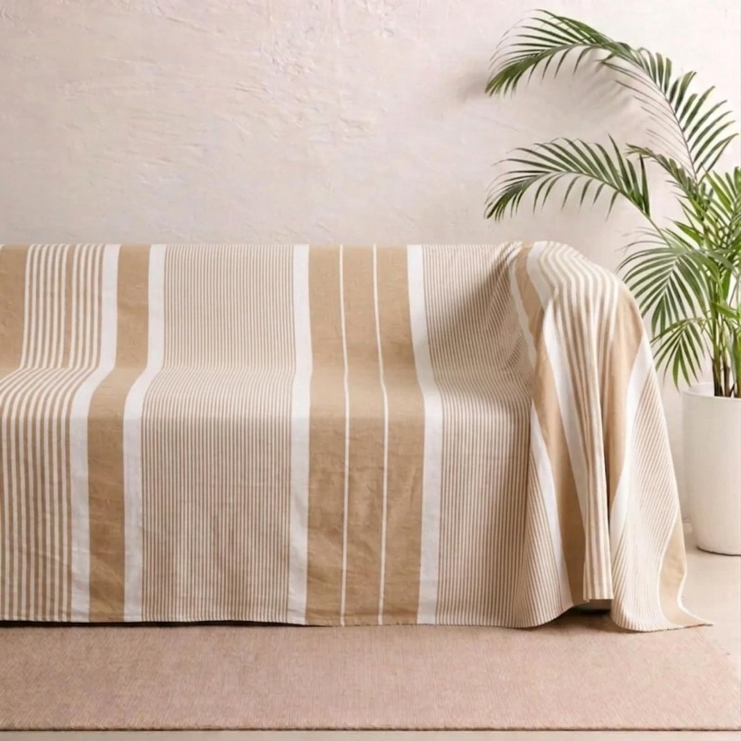 Duraxl Zomerdekbed - Microvezel - Beige - 230 x 260 cm