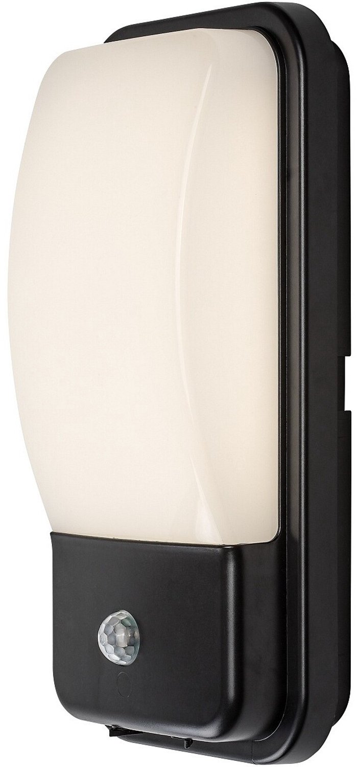 Rabalux Matzen - Wandlamp - Buitenwandlamp - LED 20 W, 1860 lm, 4000 K, H 30 cm, IP65, zwart, met PIR-sensor, 77233
