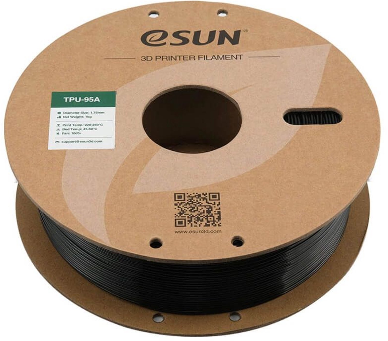 ESUN TPU 95A Filament - 1KG - Zwart