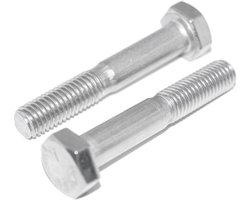 Grehge rews M5X25 4 Pieces Stainless Steel A2 / V2A Rustproof Hexagon Screws with Shaft DIN 931 / ISO 4014 Machine - ShopVlot