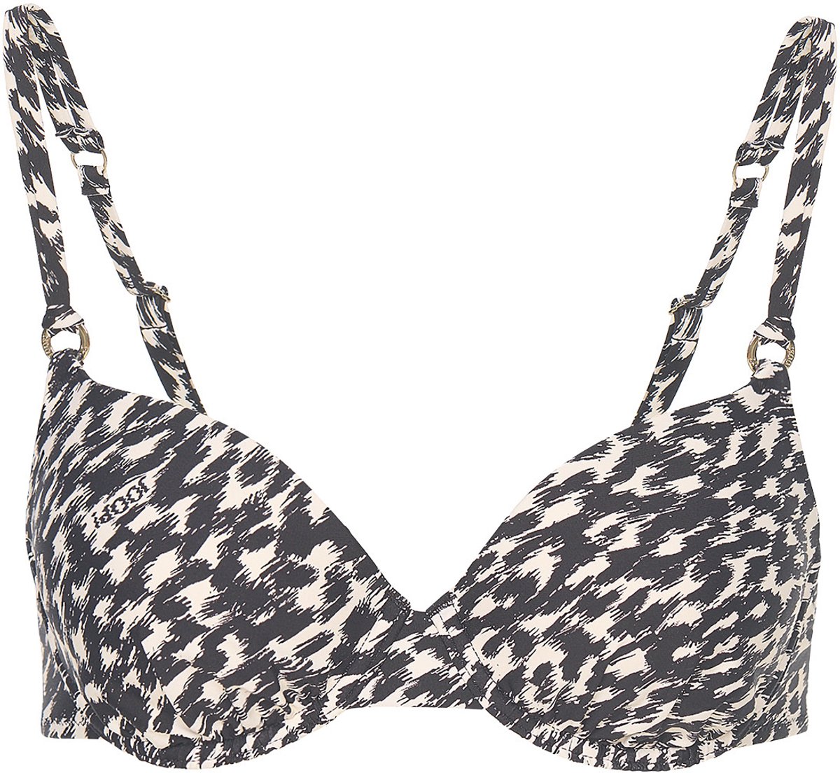 Joop! Bügel-Bikini-Top Animal zwart