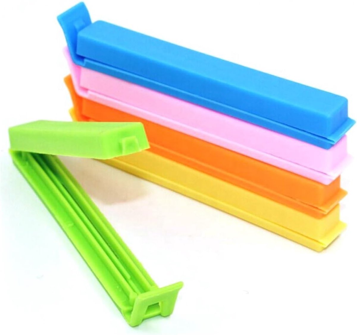 Vershoud knijpers 20x - Kunststof multicolor - 11cm - Houdt etenswaren langer vers - SnelShoppen