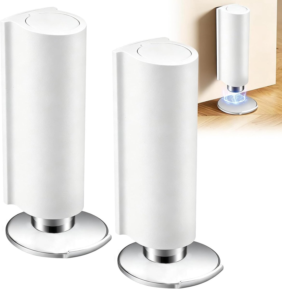 Magnetische deurstopper, deurstopper, magnetische bodem om te lijmen, onzichtbare stopper, zelfklevende - ShopVlot
