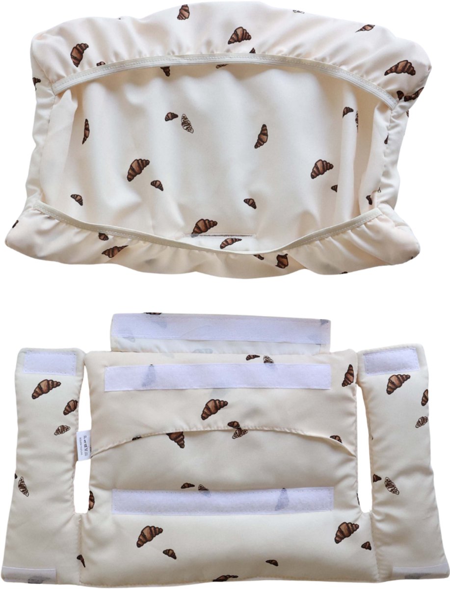 HHHK - Stokke Tripp Trapp Kussenset - Zitkussen en Rugkussen - Croissant - Stoelverkleiner - Babyset Kussen - Kinderstoel – foto 3
