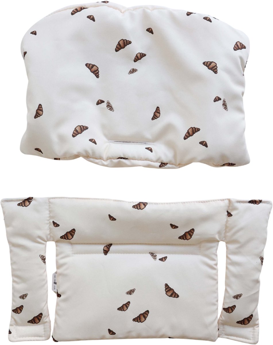 HHHK - Stokke Tripp Trapp Kussenset - Zitkussen en Rugkussen - Croissant - Stoelverkleiner - Babyset Kussen - Kinderstoel – foto 4