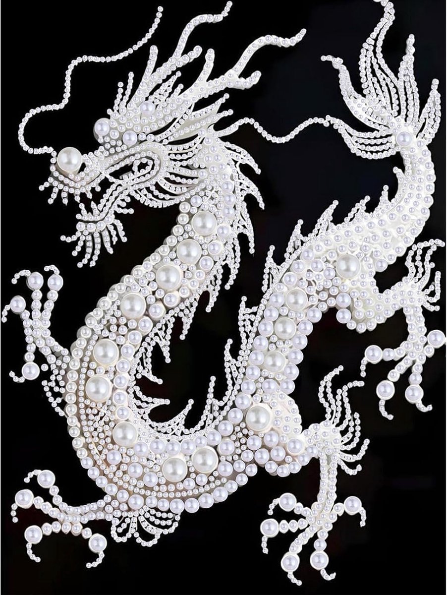 EOBROMD Drache 3D Pearl Art Kit, doe-het-zelf schilderbenodigdheden, parelschilderset met hoogglans afwerking - ShopVlot