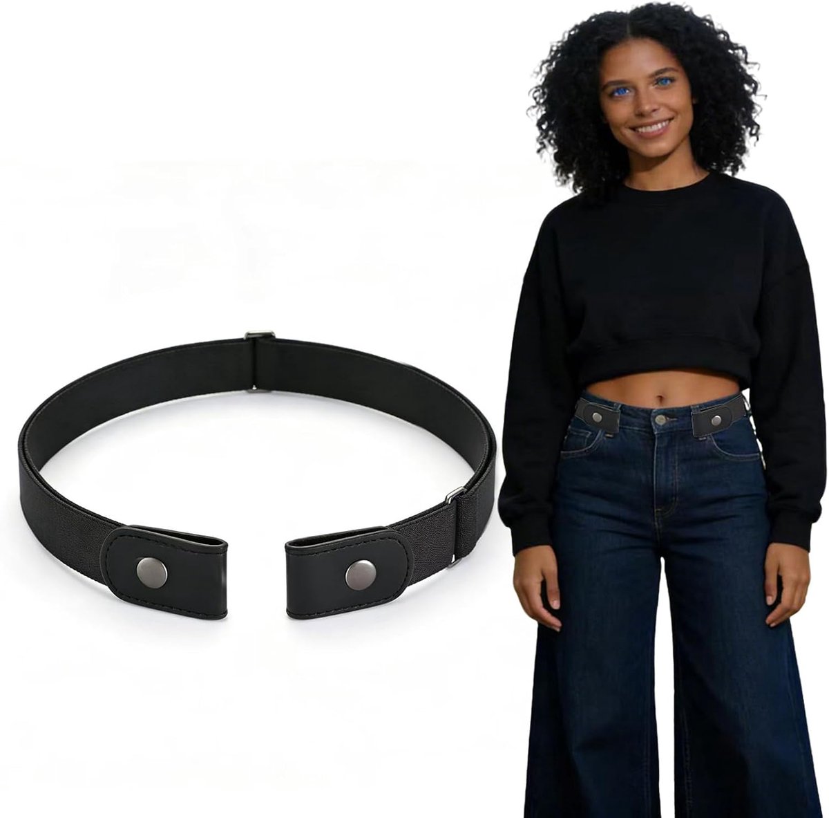 Elastische riem voor dames - onzichtbare tailleband - verstelbare stretchriem - ideaal voor comfortabele pasvorm - ShopVlot
