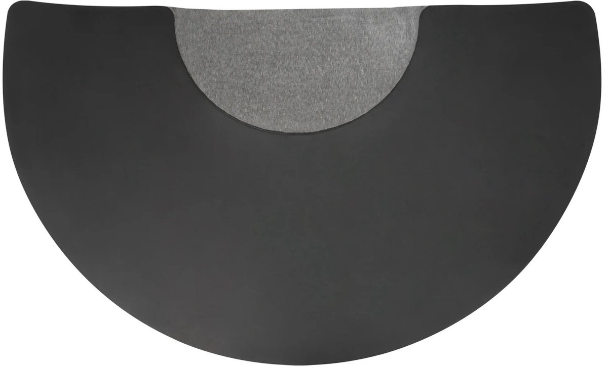 ArtiZo Salon vloermat - stoelmat - ergonomisch - antislip - zwart - half ronde vorm - 150 x 90 cm