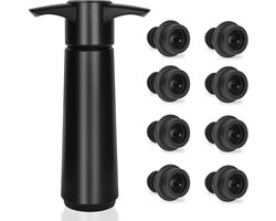 Philorn Wine Vacuum Pump with 8 Stoppers, Wine, Vacuum Pump and Wine Closure, Wine Pump Stop for Storing Wine - ShopVlot