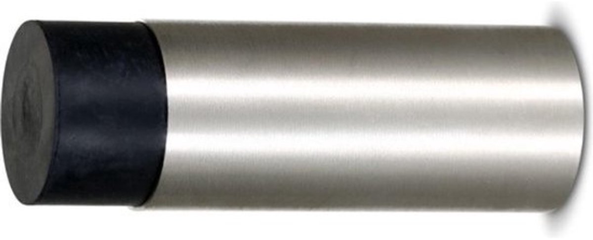 Wanddeuraanslag - met rubber - Deurstopper - voor de deurkruk - Inclusief bevestigingsmateriaal - Ø27 cm - L: 76 cm