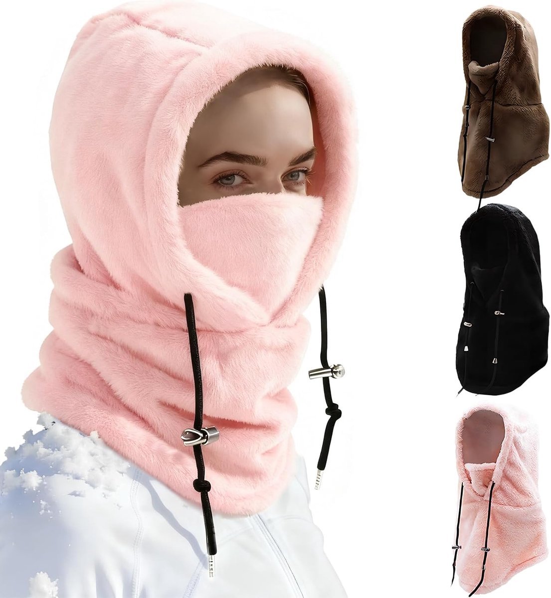 Bivakmuts, muts, winter, fleece, windbestendige gezichtskap