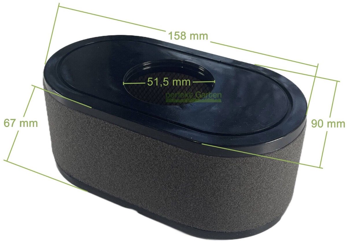 luchtfilter voor 2-cilindermotoren van 17, 19 en 21 HP, Loncin LC2P73F 180100123-0001