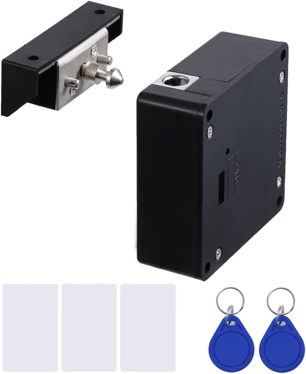 Elektromagnetisch kastslot met USB-kabel - verborgen doe-het-zelf sloten met RFID-kaarten voor kantoor thuis houten kast, lade, kluisje, pistooldoos