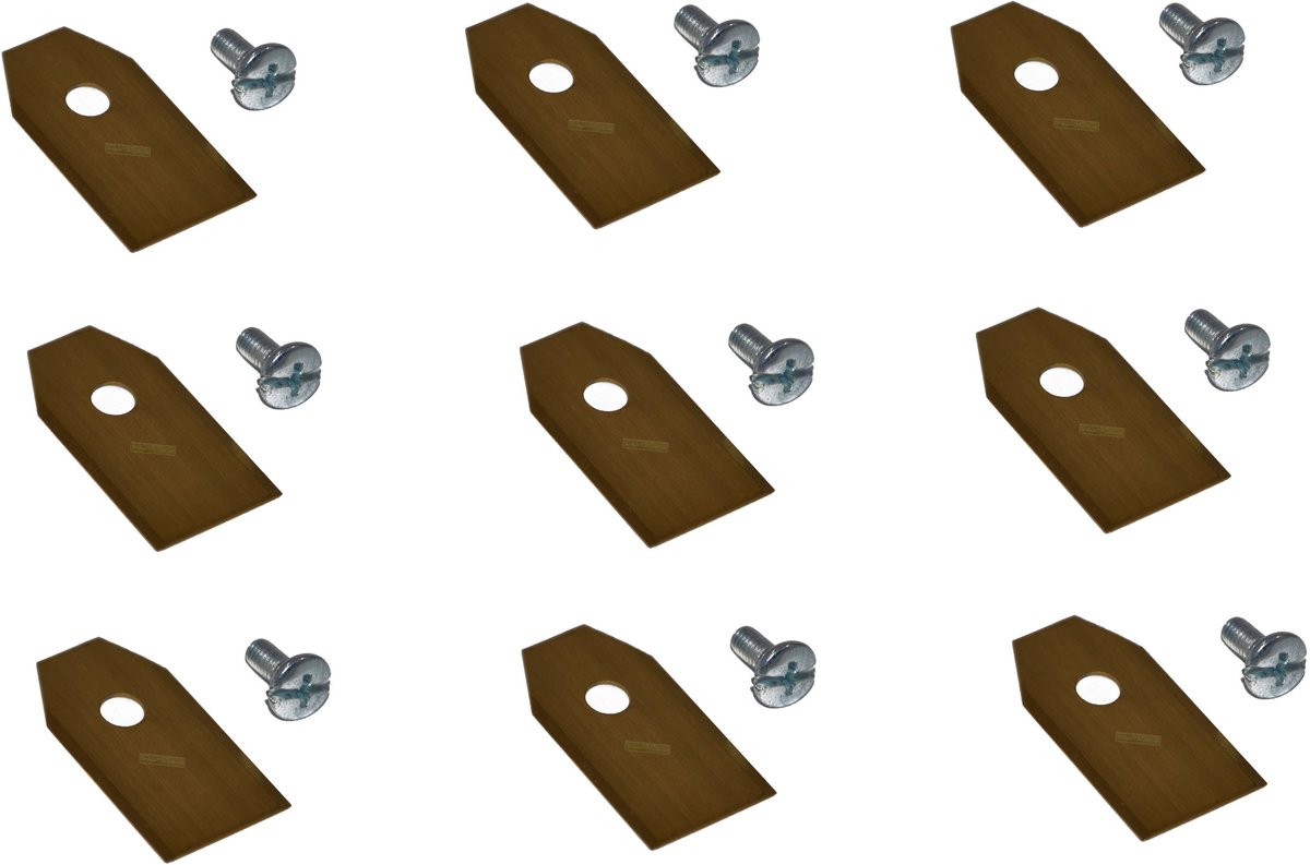 Titaniummes van 9 x 3,5 cm voor de robotmaaier Herkules G-Froce, Telsing 1000, 1500 en 2000