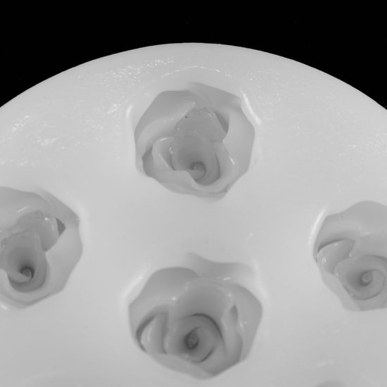 Mallen bloemen mini rozen kleine madeliefje roos bloem fondant mal bloem bloesem roos mal voor suikerwerk, cupcake, zeep — afbeelding 4