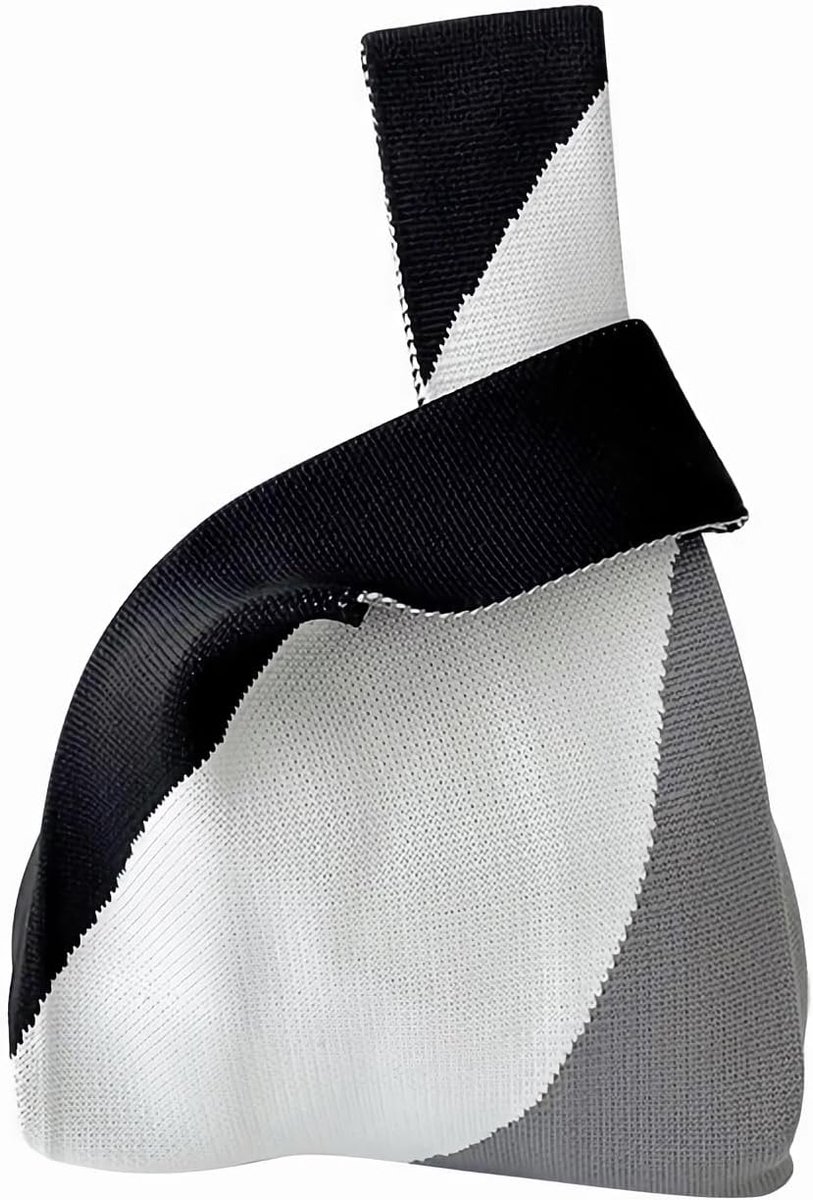Geweven tas voor dames, klein gehaakte handtassen, schattige esthetische bloemen, portemonnee, polstas, gebreide modieuze draagtas