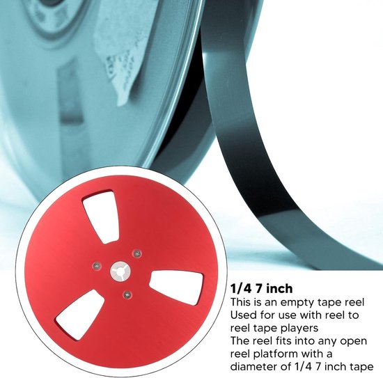 Lege 1/4 7 Inch Tape Reel met 3 Gaten - Universele Windbestendige Opname Reels van Aluminium voor Geluidsopnames en Muziekproductie — afbeelding 2