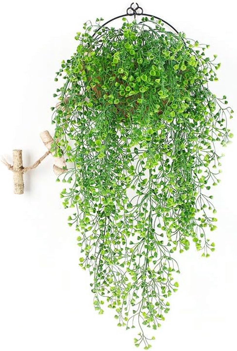 2 Stks Imitatie Admiraliteit Wilg Muur Opknoping Rotan Bloem Wijnstok Muur Thuis Tuin Bruiloft Decor Wijnstok (Groen)