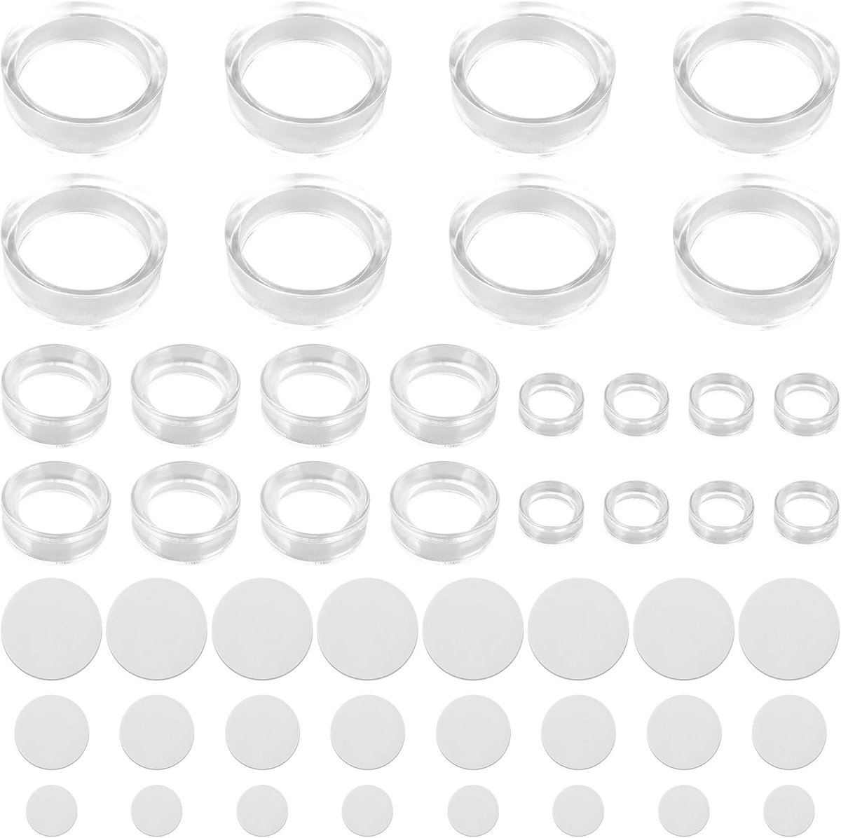 24Pcs Acrylic Display Stand, Clear Ball Stand, 0.591/1.181/45mm, Crystal Ball Display Stand for Golf Balls, Baseball - ShopVlot