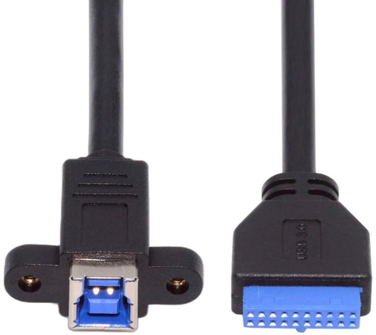 chenyang 0.98FT USB 3.0 Type-B Cable, USB-20Pin to USB-B Data Extension Cable with Panel Mount Holes - ShopVlot